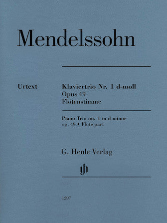 Mendelssohn Piano Trio in d minor Opus 49 Flute part