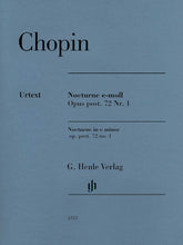 Chopin Nocturne in E Minor Op. Post. 72, No. 1 Edition with Fingering