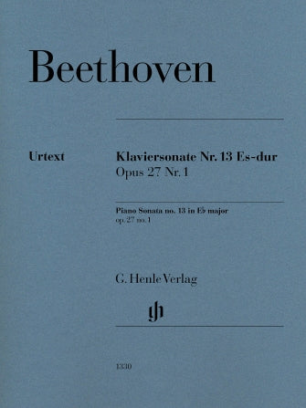 Beethoven Piano Sonata No 13 in E flat major Opus 27 No 1