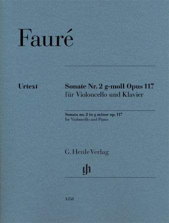 Faure Cello Sonata No. 2 in G Minor, Op. 117