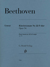 Beethoven Piano Sonata No. 22 F Major Op. 54 Revised Edition Ed. Perahiah