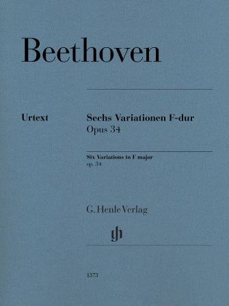 Beethoven 6 Variations in F Major Op. 34 Piano Solo