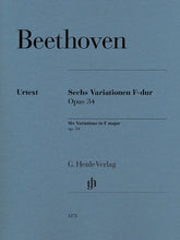 Beethoven 6 Variations in F Major Op. 34 Piano Solo