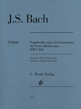 Bach Capriccio Sopra La Lontananza Bwv 992 Piano Solo Edition Without Fingering