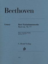 Beethoven 3 Variation Work Woo 70, 64, 77 Piano Solo