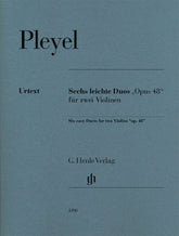 Pleyel 6 Duets for 2 Violins, Op. 48