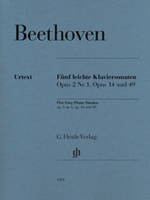 Beethoven Five Easy Piano Sonatas