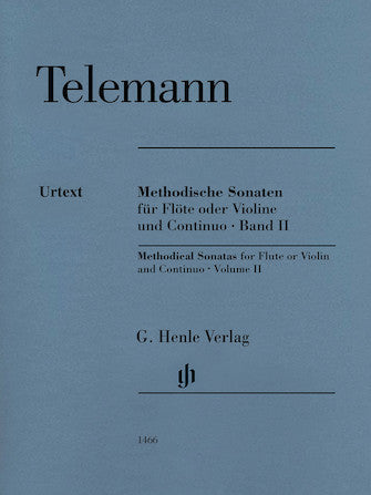 Telemann Methodical Sonatas for Flute or Violin and Continuo - Vol. 2