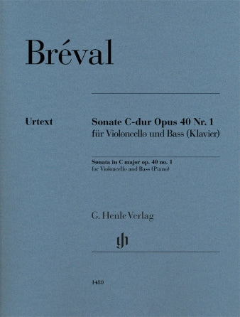 Breval Sonata in C Major Op. 40, No. 1 for Cello and Double Bass