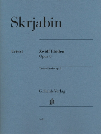 Scriabin 12 Etudes Op. 8 Piano Solo