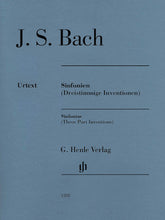 Bach Sinfonias (Three Part Inventions) Revised Edition – Paperbound Without Fingerings