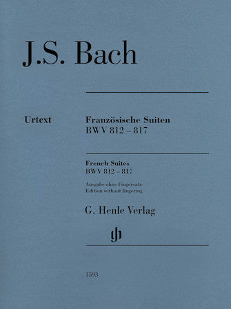 Bach French Suites BWV 812-817 (Without Fingerings)