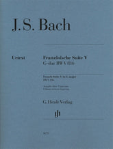 Bach French Suite No. 5 in G Major BWV 816 without fingerings