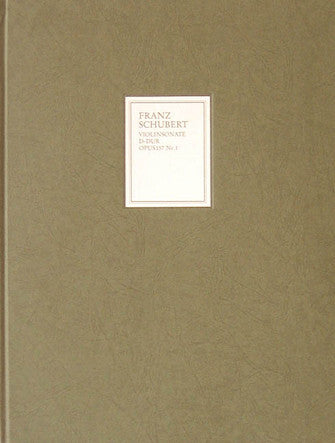 Schubert Sonata (Sonatina) for Piano and Violin in D Major Op. 137, No. 1 D384 O/P