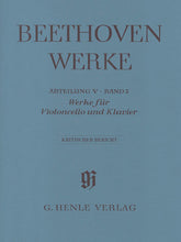 Beethoven Works for Violoncello and Piano