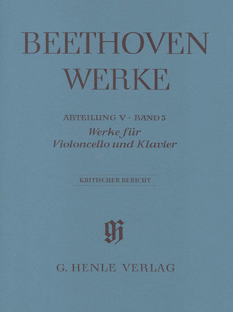 Beethoven Works for Violoncello and Piano