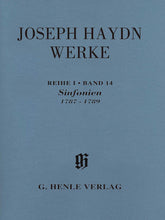 Haydn Sinfonias 1787-1789 Complete Edition With Critical Report Series 1/vol. 14 Paperbound