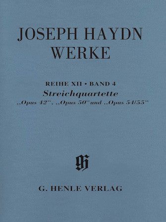 Haydn String Quartets Op. 42, Op. 50 And Op. 54/55 W/ Critical Report Sxii/v4 Softcover