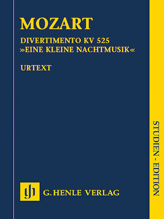 Mozart Divertimento A Little Night Music K525 Study Score