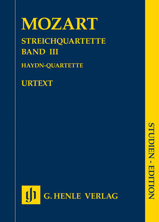 Mozart String Quartets - Vol. 3 (Haydn Quartets) Study Score