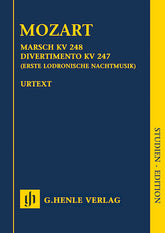 Mozart March K. 248 & Divertimento K. 247 (First Lordon Night Music) Study Score