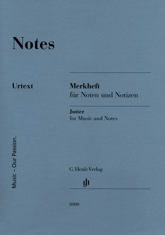 Manuscript Paper Notebook: Henle Notes, 32pgs (4"x6")