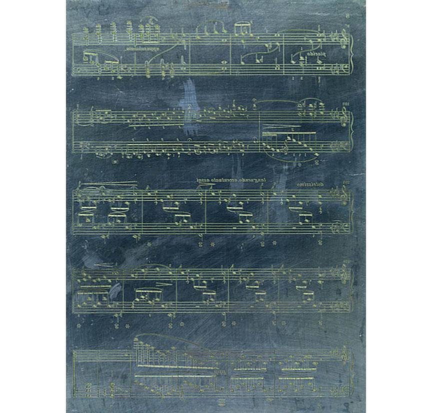 Original Music Engraving Plate