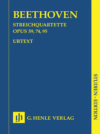 Beethoven String Quartets Opus 59, 74, 95
