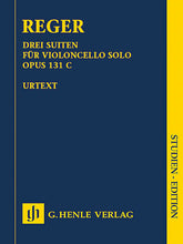 Reger 3 Suites for Violoncello Solo Op. 131c