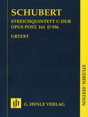 Schubert String Quintet in C major Opus Posthumous 163 D 956