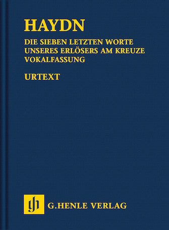 Haydn Seven Last Words Of Christ - Vocal Version Study Score Hardcover