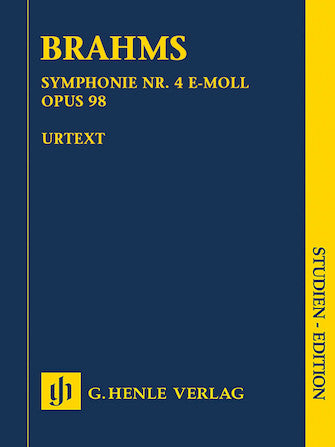 Brahms Symphony No 4 in E minor Opus 98