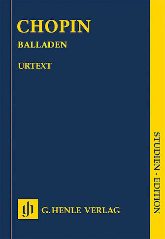 Chopin Ballades Revised Edition Study Score