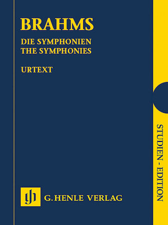 Brahms Symphonies - Slipcase with 4 Volumes Study Scores