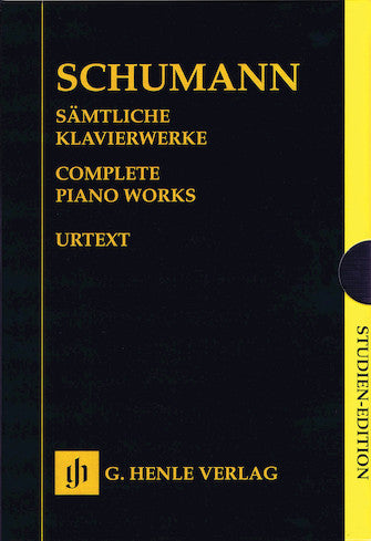 Schumann Complete Piano Works - Boxed Set of Study Scores