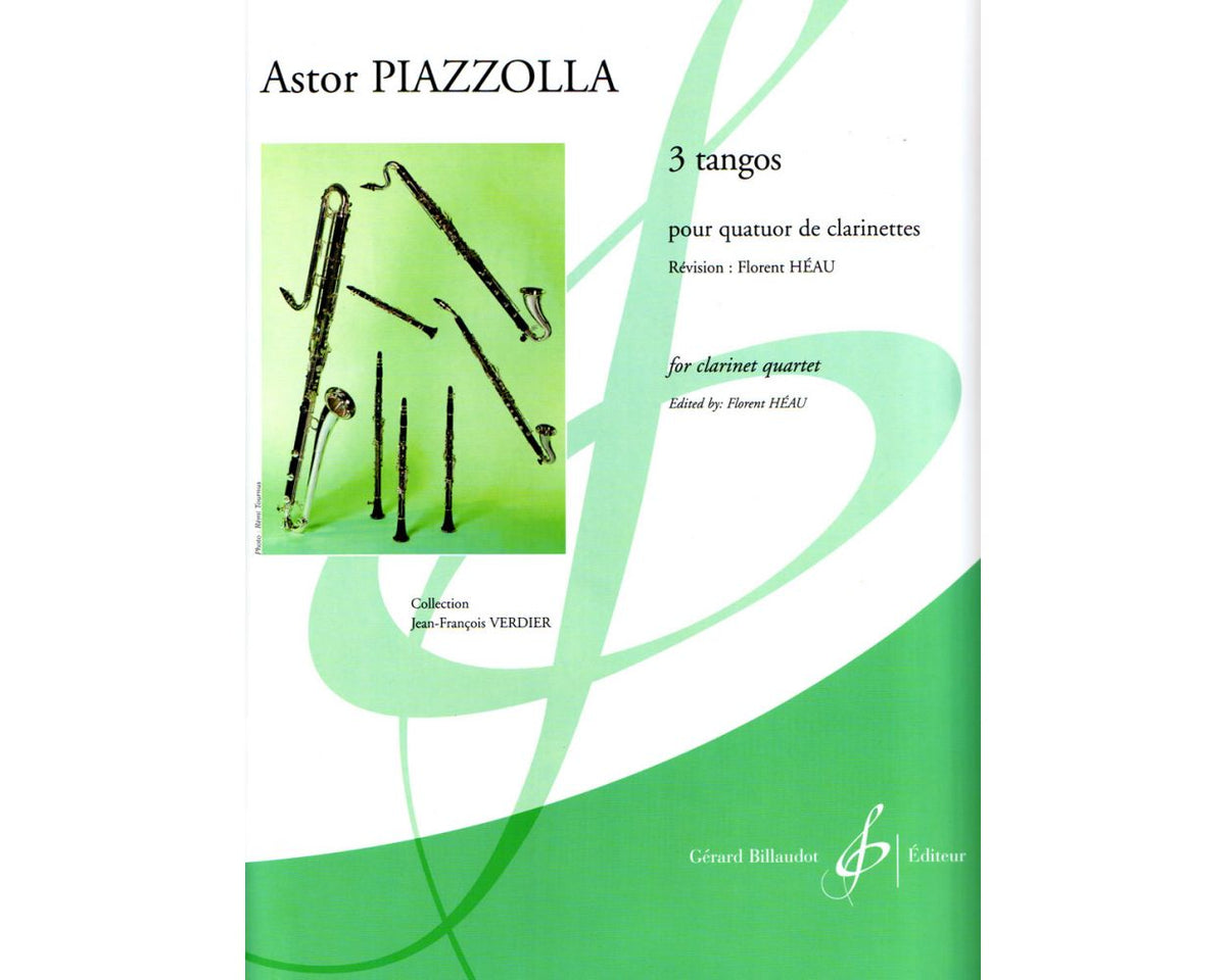 Piazzolla 3 Tangos for 4 Clarinets