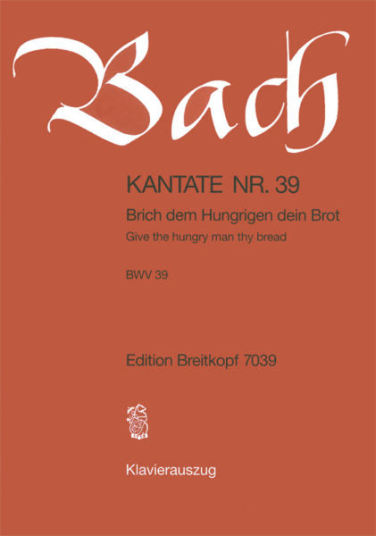 Bach Cantata No. 39 - Vocal Score