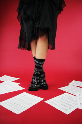 Socks: Music Note Women's