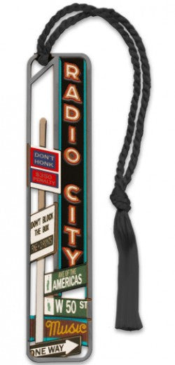 Avenue Of The Americas & 50th Street Metal Bookmark