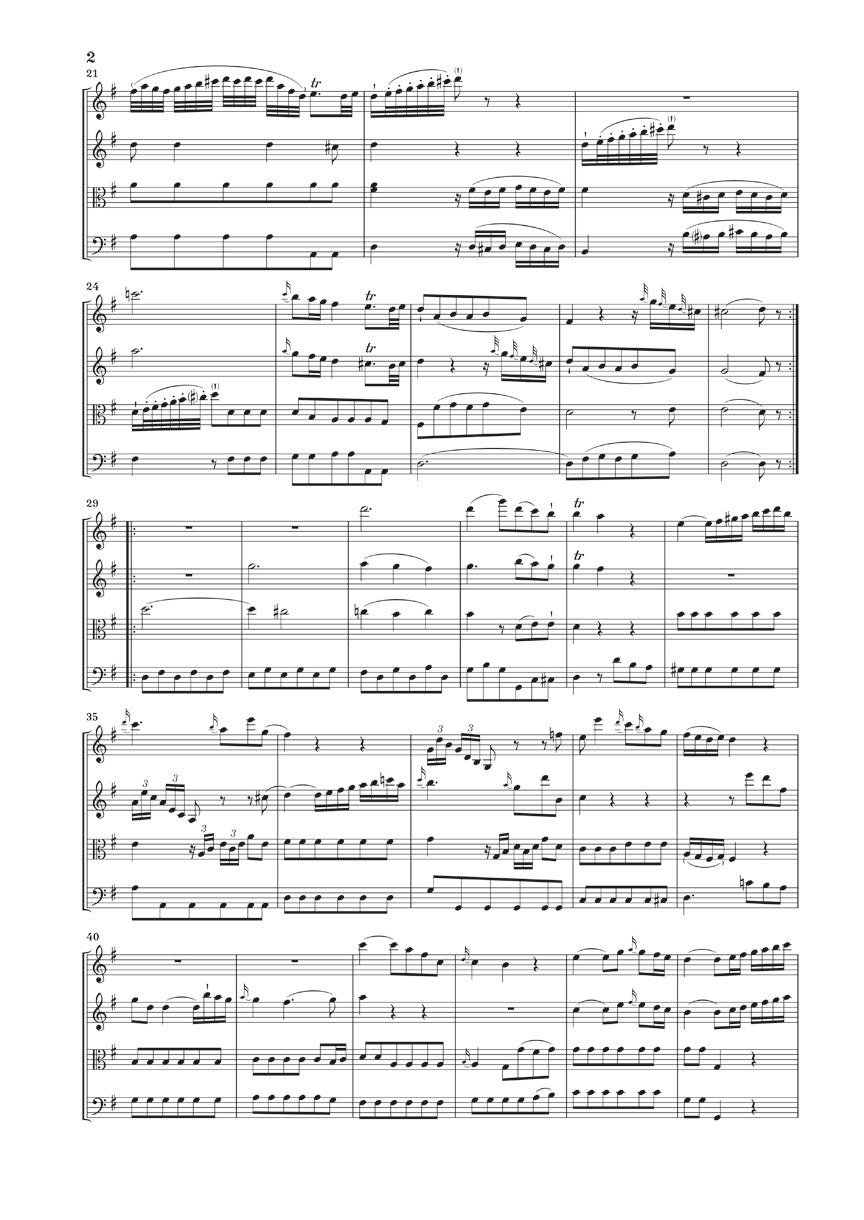 Mozart String Quartets Band 1 (Lodi-Quartett KV 80, Salzburger Divertimenti KV 136-138, Italienische Quartette KV 155-160) Study Score