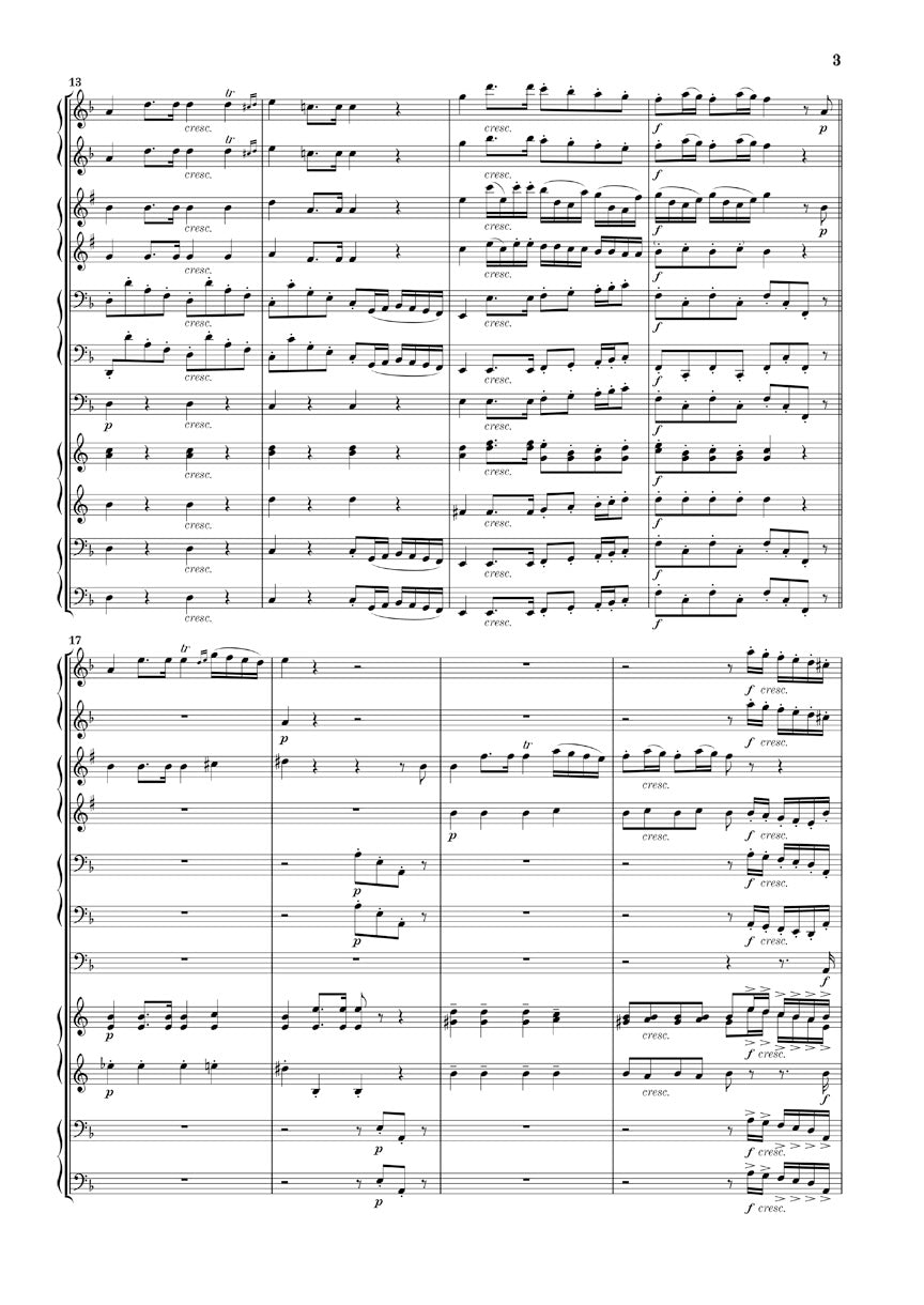 Dvorák: Wind Serenade d-moll op. 44 Study Score