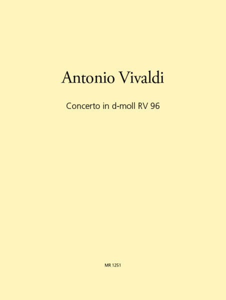 Vivaldi Concerto in D minor RV 96