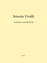 Vivaldi Concerto in D minor RV 96