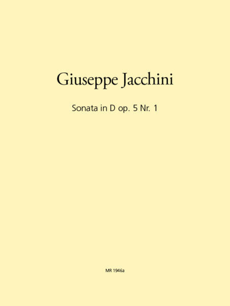 Jacchini Sonata in D Op. 5 No. 1