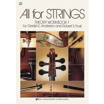 All For Strings Theory Workbook 1 - Cello