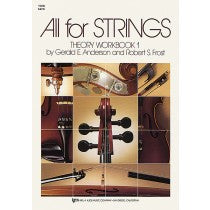 All For Strings Theory Workbook 1 - String Bass