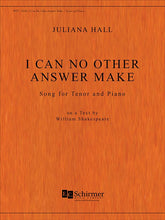 Hall I Can No Other Answer Make