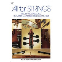 All For Strings Theory Workbook 2 - Violin