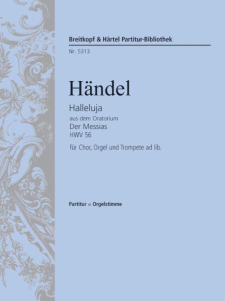 Handel Halleluja from Messiah HWV 56 (Organ Score with Trumpet)