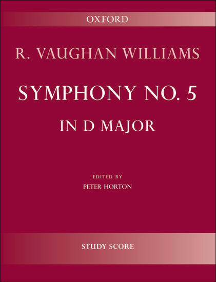 Vaughan Williams Symphony No. 5 2nd Ed. Study score